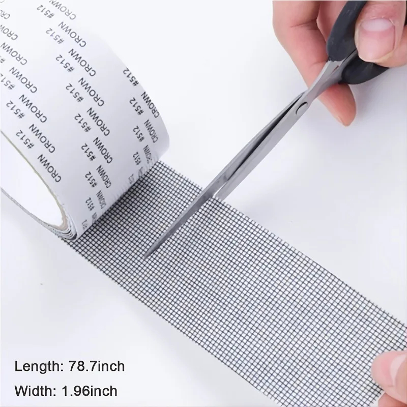 5 mm/2 m selbstklebendes Fenstergitter-Reparaturzuschuss Anti-Bug Fly Mesh Perforationsband ist langlebig