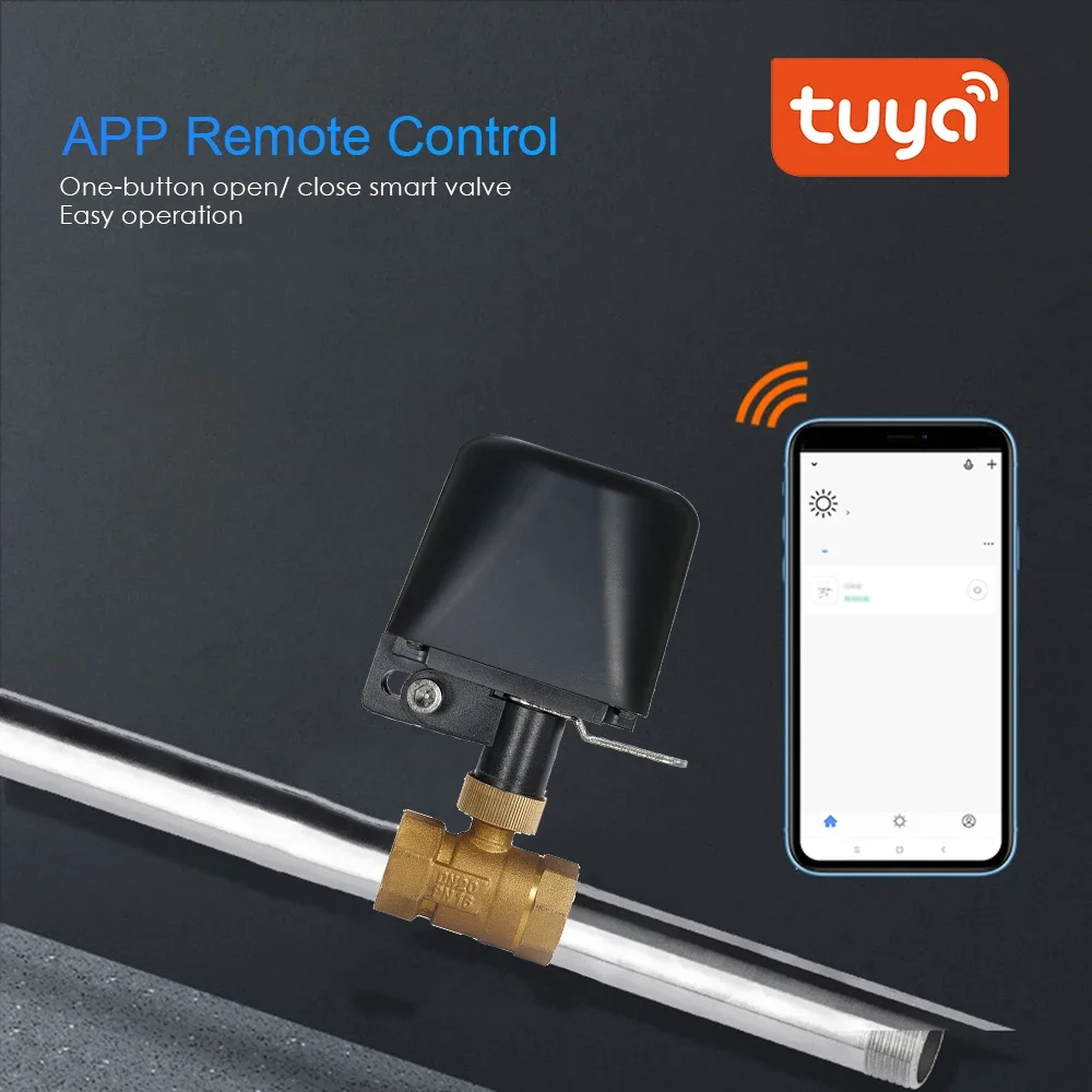 Tuya WiFi inteligente válvula de agua Zigbee válvula de retención de parada de agua de Gas DN15/DN20/DN25 temporizador de Control inalámbrico funciona con Alexa Google home