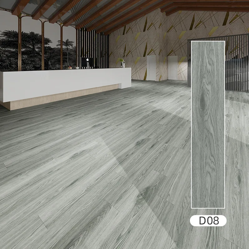 Piso SPC impermeable de alta calidad, suelo de vinilo comercial híbrido con clic, resistente a huellas, resistente al desgaste para Baño