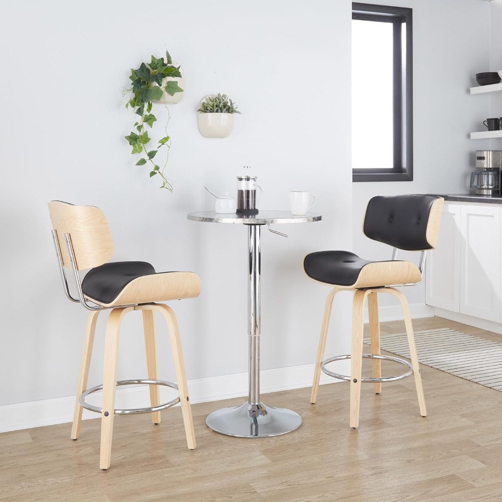 istro Round Bar Table, Adjustablee, Height Dining , Round Bar Table, High Top Table, Pub Table Bar  Height 25.5"D x 25.5"W x41"H