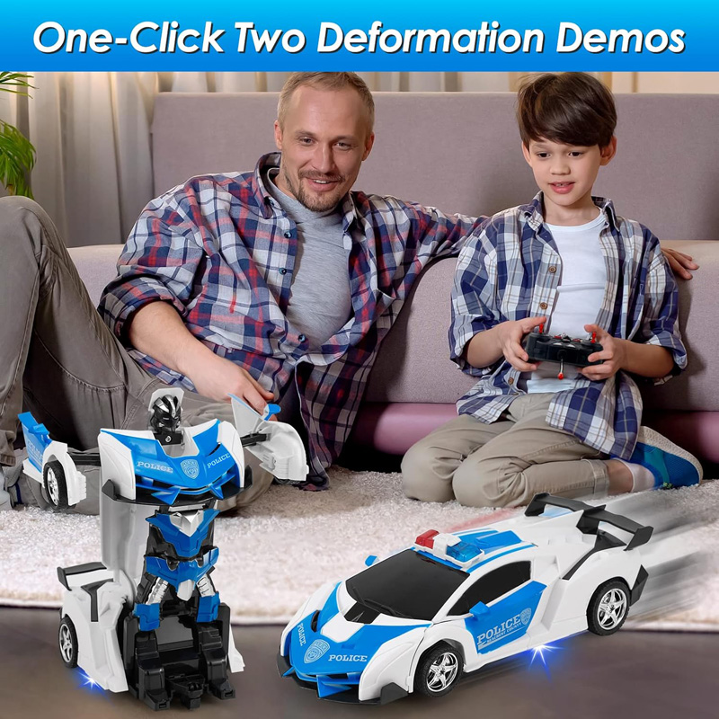 ไฟฟ้า RC รถ 2 In 1 Transformation หุ่นยนต์กีฬารถหุ่นยนต์ของเล่นเด็ก REMOTE Cool RC การเปลี่ยนรูปรถยนต์ของเล่นเด็กของขวัญ