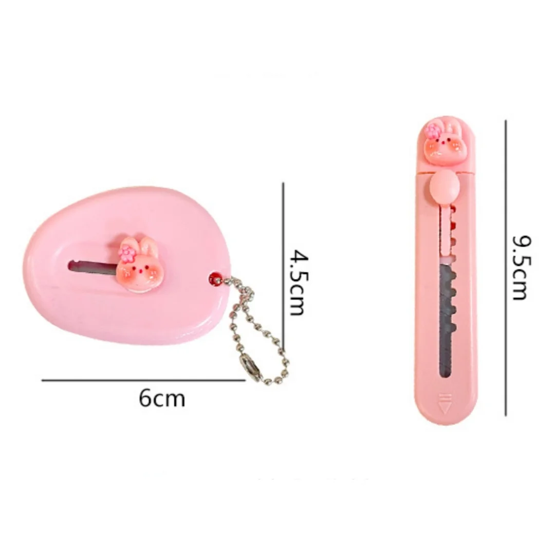 Creative Cartoon Kawaii Portable Utility Knife Cute Mini Portable Sharp Open-box Artifact Paper Cutting Blade Stationery