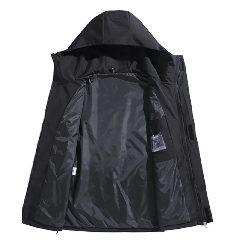 Big Size 12XL Bomberjack Mannen Capuchon Rits Windjack Mannelijke Vissen Waterdicht Winddicht Voorruit Bovenkleding Grote Plus Vet