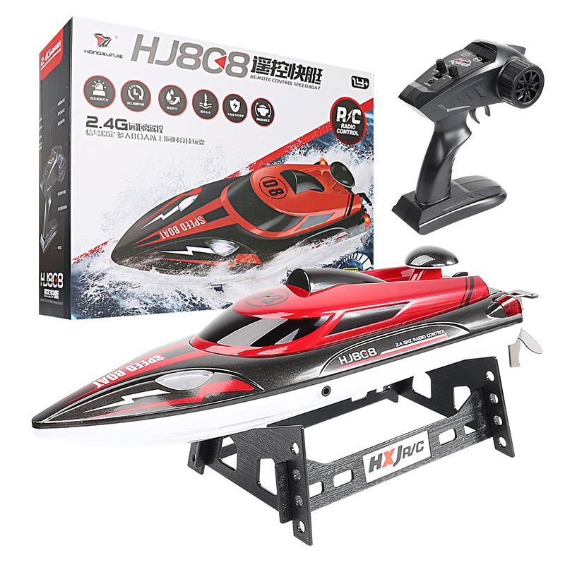Novo barco rc 808, 2.4ghz, 25 km/h, alta velocidade, controle remoto, navio de corrida, barco de velocidade da água, modelo infantil, brinquedos, presentes de feriado, multiplay