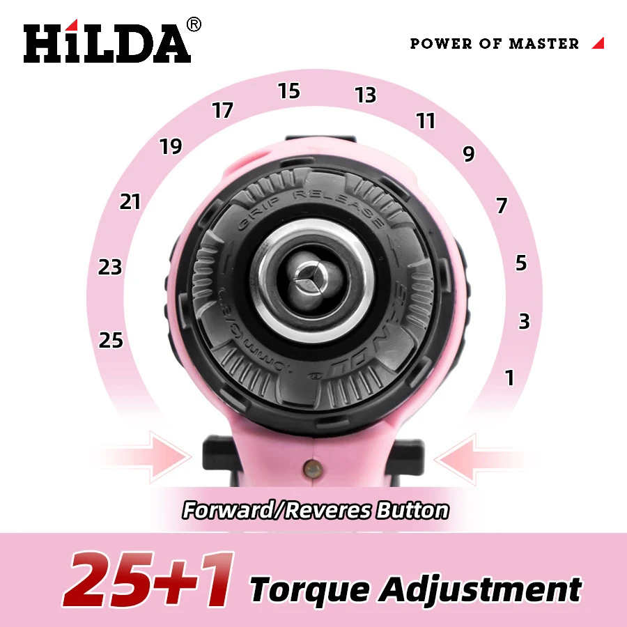 HILDA perceuse électrique 12V perceuse sans fil tournevis électrique Mini pilote de puissance sans fil batterie Lithium-Ion DC