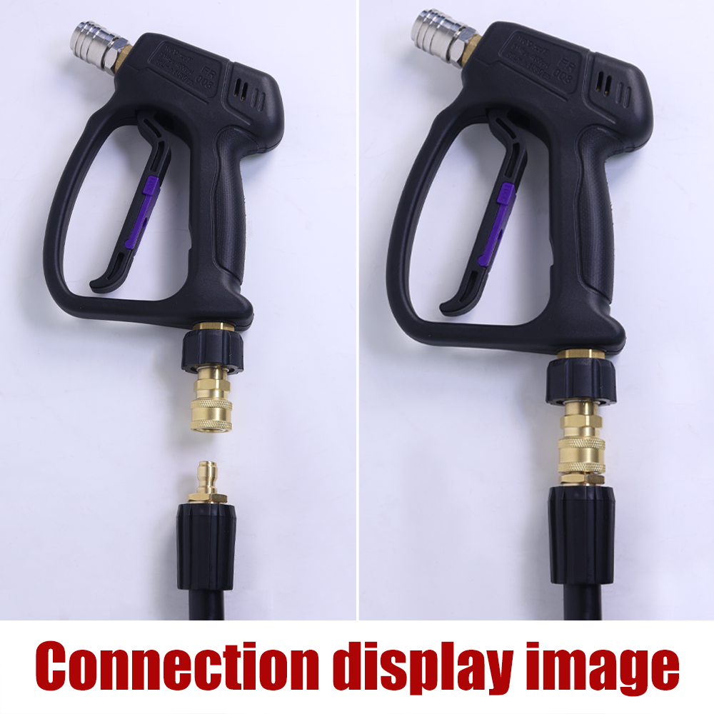 High Pressure Washer Adapter Set Quick Connect Kits Gun to Wand M22 to 1/4 Quick Connect 5000 PSI