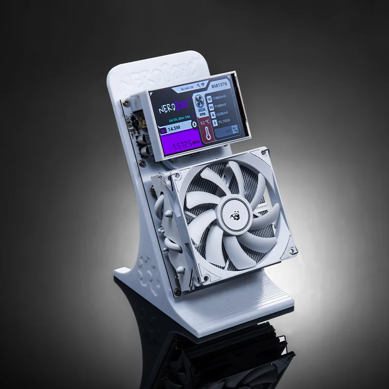 Fabriek Bitaxe NerdQaxe++ 4.8TH/s Bitcoins Miner BM1370 Asic Chip Solo BTC 68W 2.4G WiFi Open-Source Mijnbouwmachine