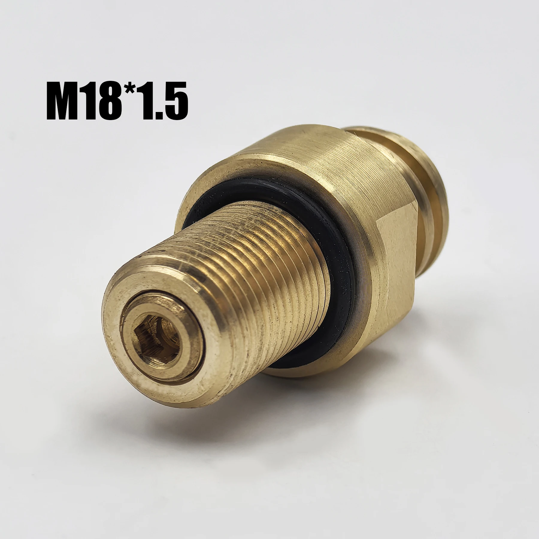 Soda Water Accessories Tank Cylinder Without Valve Adapter Refill Input M18*15 Output TR21-4 Solid Brass Alloy Filling Station