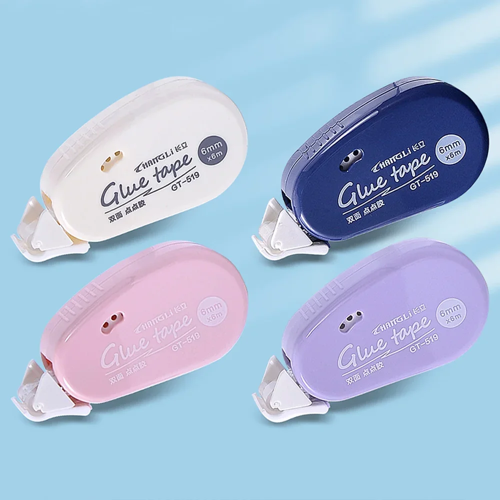 6m*6mm Double Sided Adhesive Tape 4 Color Dots Glue Roller Tape Scrapbook Photo DIY Handiwork Tools School Stationery Supplies