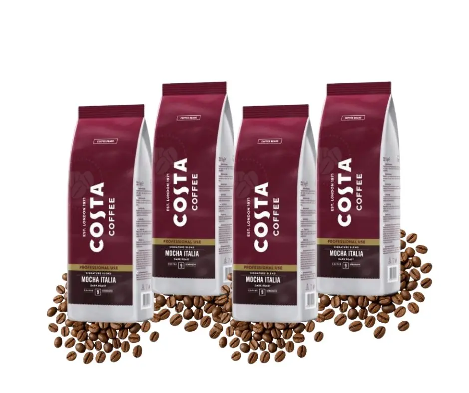 Kawa ziarnista Costa Pro zestaw Signature Dark zestaw 4x1kg