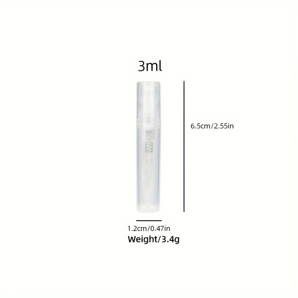 10pcs 4 액세서리 2/3/5ml 누출 방지 여행용 향수 분무기, 10개 스프레이 병, 2개 깔때기, 2개 Droppers 리필 가능