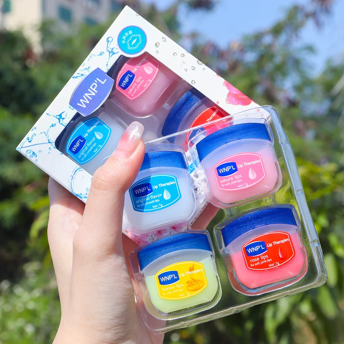 4/6/8pcs ชุดผลไม้ Lip Balm Set Moisturizing Refreshing Non-Sticky Anti-Cracked Lip Mask Vaseline สําหรับริมฝีปาก care Nourishing