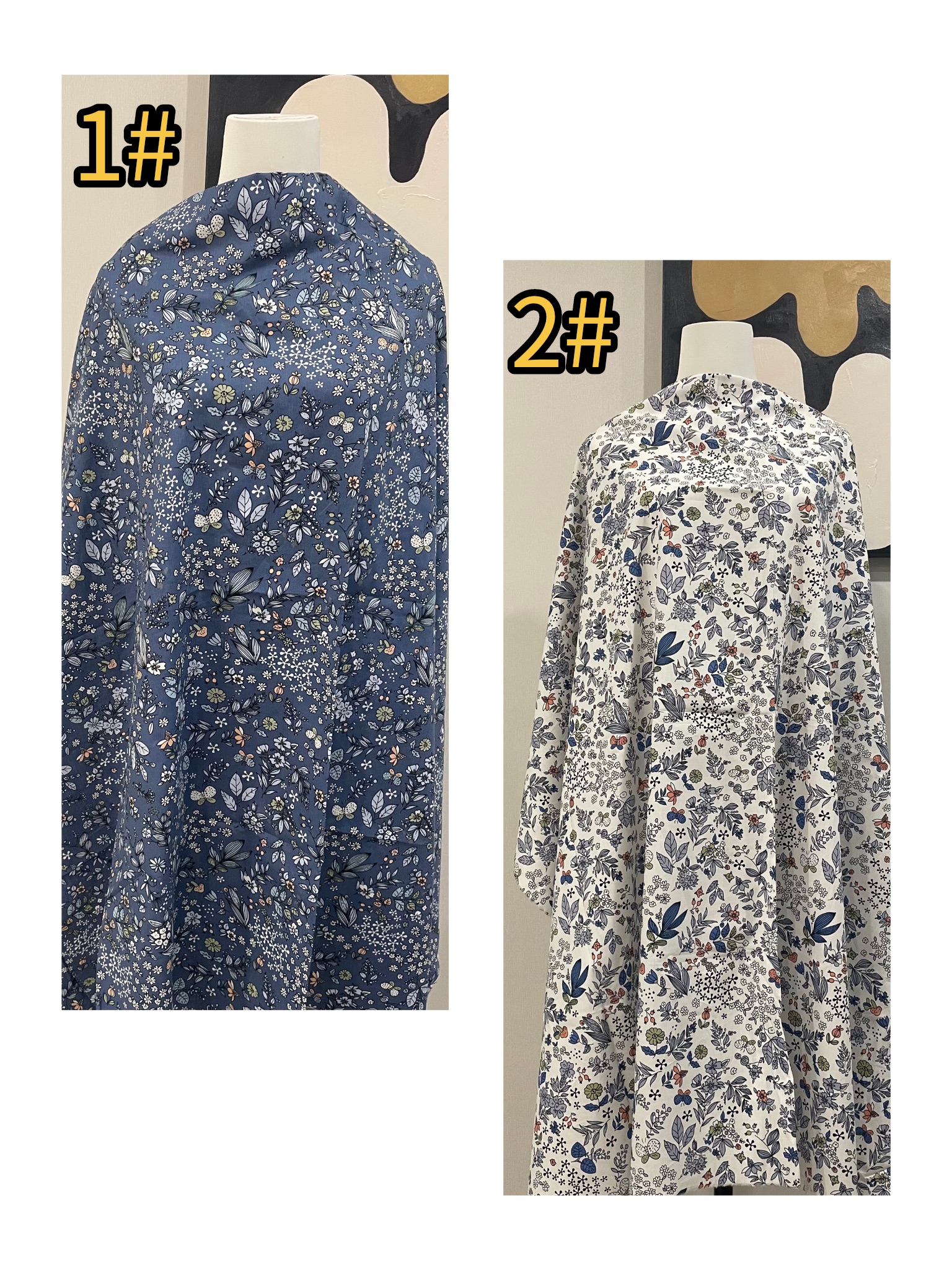 牧歌的な新鮮さの花と植物綿 100% 40S のようなリバティ生地プリント縫製布ドレススカート子供ポプリン DlY