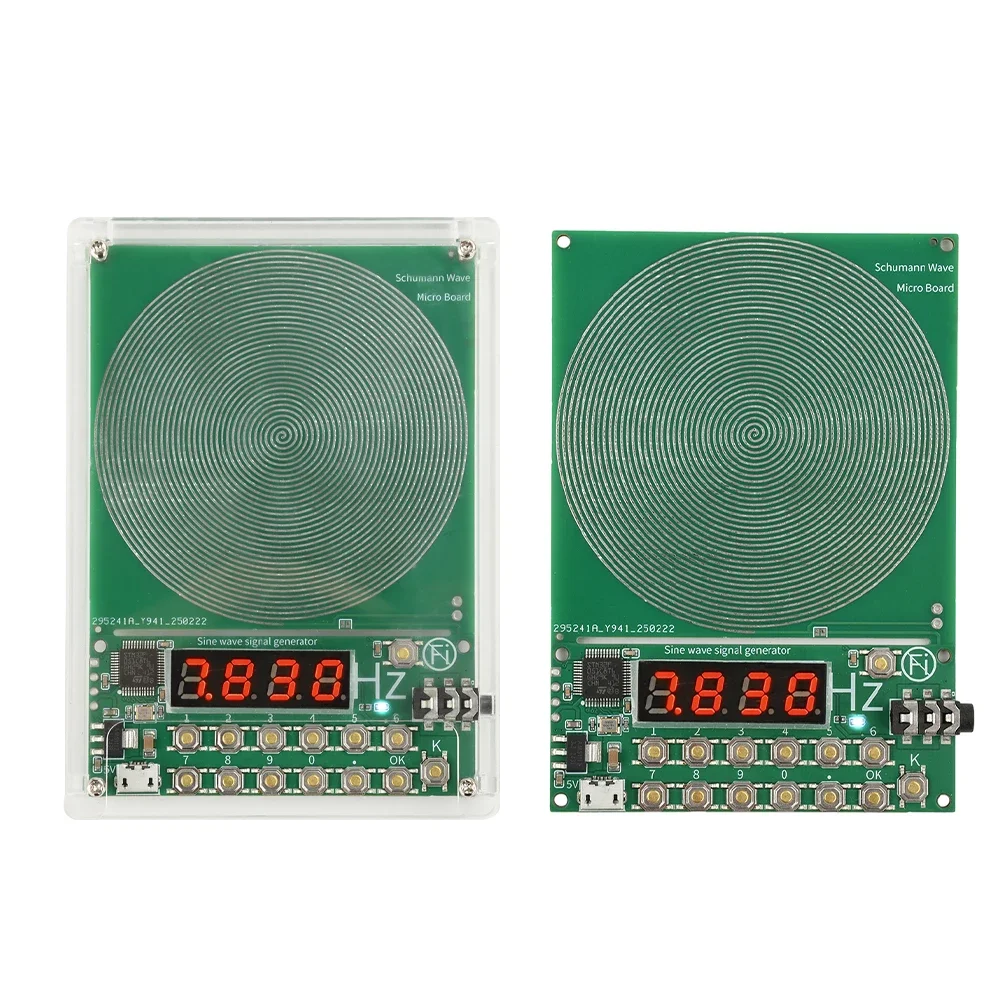 DC 5V 0.01Hz~100000Hz Adjustable Frequency 7.83HZ Schumann Wave Generator Sine Wave Signal Generator Micro USB Interface