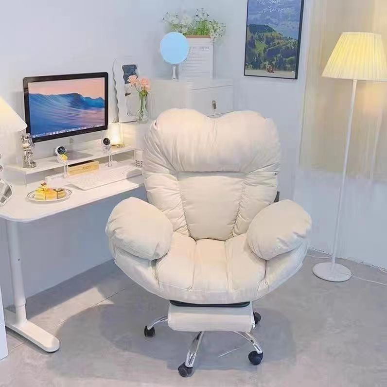 Lazy Silla เกมโซฟาเก้าอี้สํานักงานเก้าอี้ Home Study ห้องนอนเก้าอี้ยกหมุนปรับกว้างเบาะเท้า