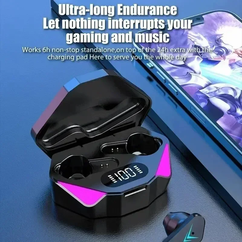 X15 TWS ワイヤレスヘッドフォン Bluetooth イヤホンコントロールスポーツヘッドセット防水マイク音楽イヤホンすべてのスマートフォン用