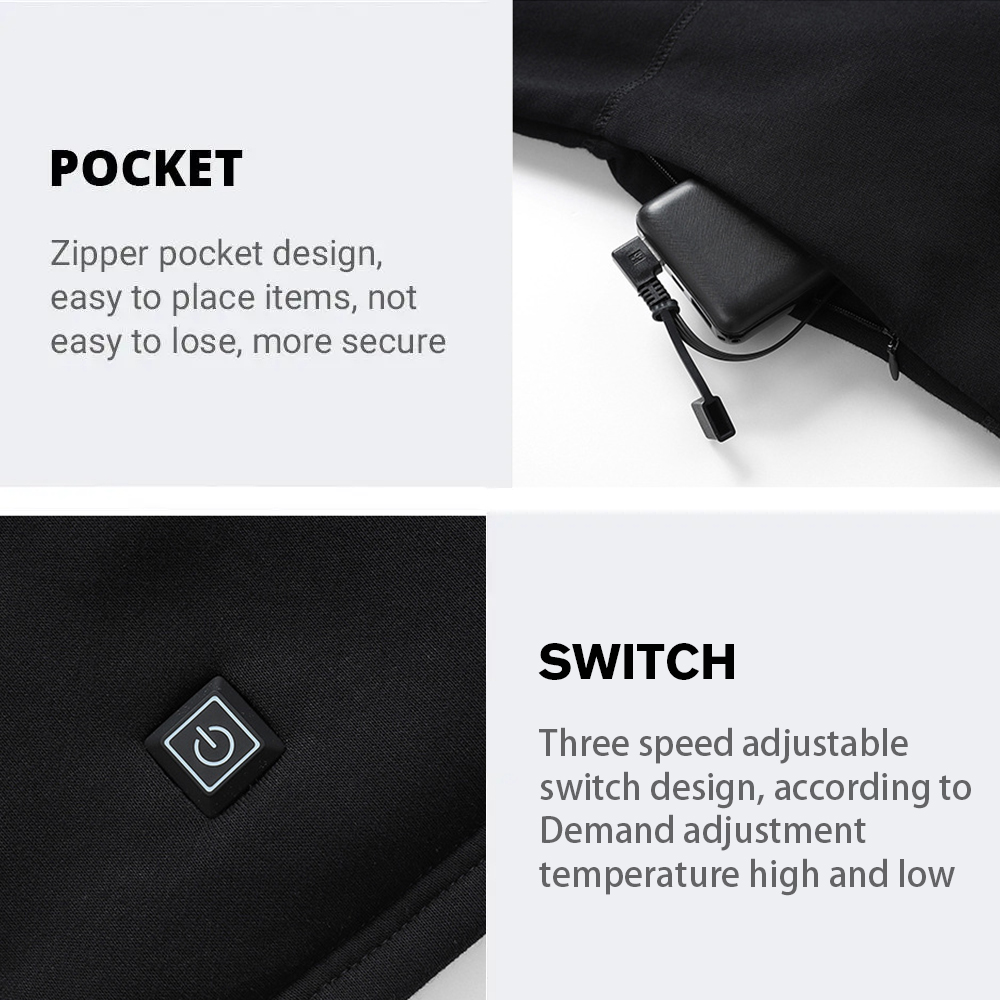 冬のサーマルジャケット加熱ベスト男性加熱下着熱メンズスキースーツ USB 電熱服フリースロングジョンズ