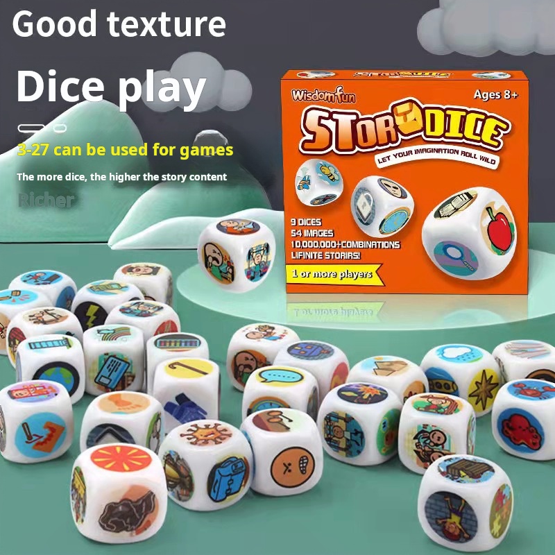 Acryl-Puzzle, Bild, Lesespiel, Geschichte, Würfel, Partyspiel, um das Bild der Logiksprache zu verbessern