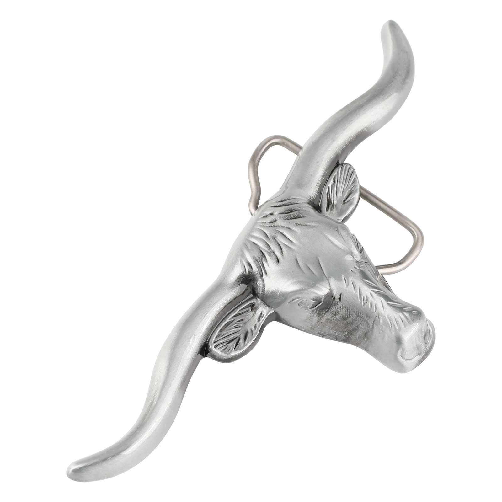 Kuhkopf-Gürtelschnalle aus Legierung