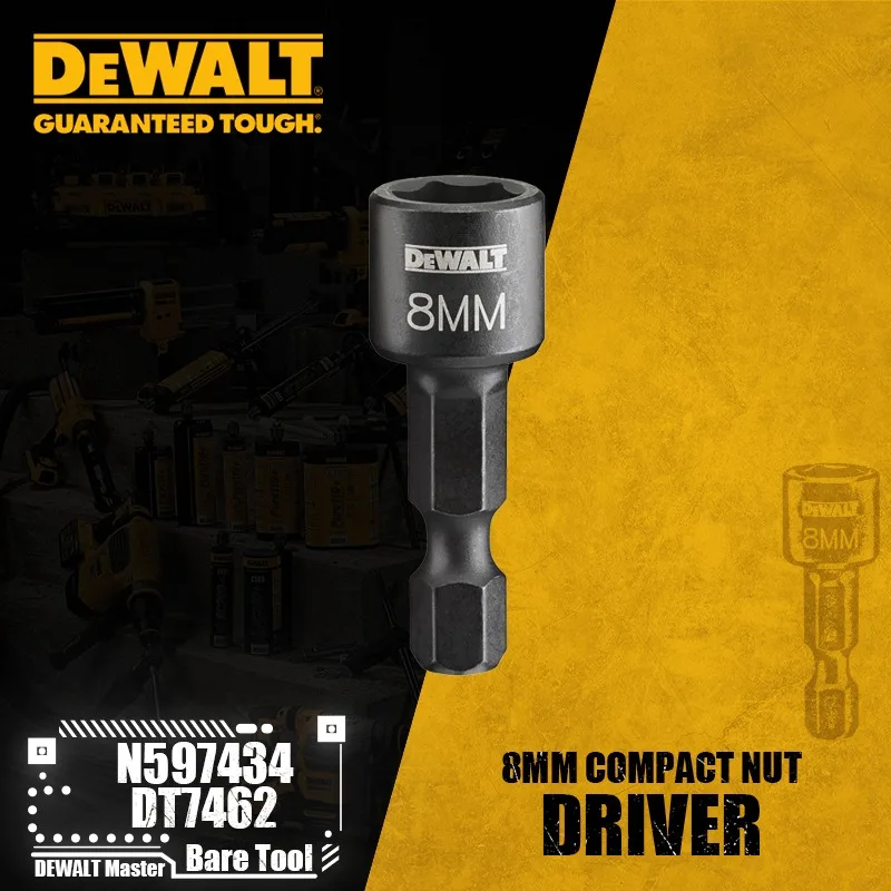 DEWALT N 597434 /DT7462 N 597284 /DT7463 Accesorios para herramientas eléctricas con controlador de tuerca compacta de 8/10/13 mm