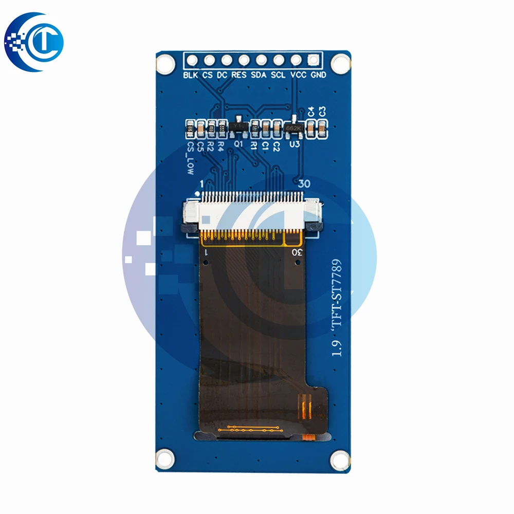1 шт. новый 1,9-дюймовый IPS полноугольный TFT-экран ЖК-экран цветной дисплей модуль последовательного порта SPI высокой четкости 170x320