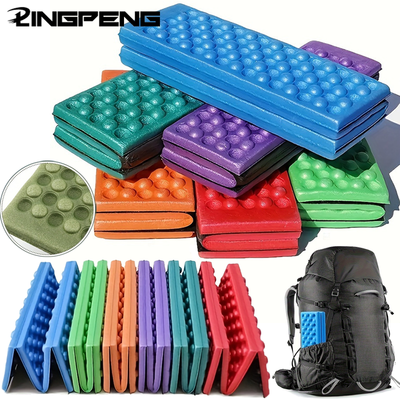 Waben-Massagematte, 6-fach, XPE-Kissen, Outdoor, Wandern, Camping, Training, Park, faltbares Kissen, Picknick, Sitzen, feuchtigkeitsbeständiges Pad