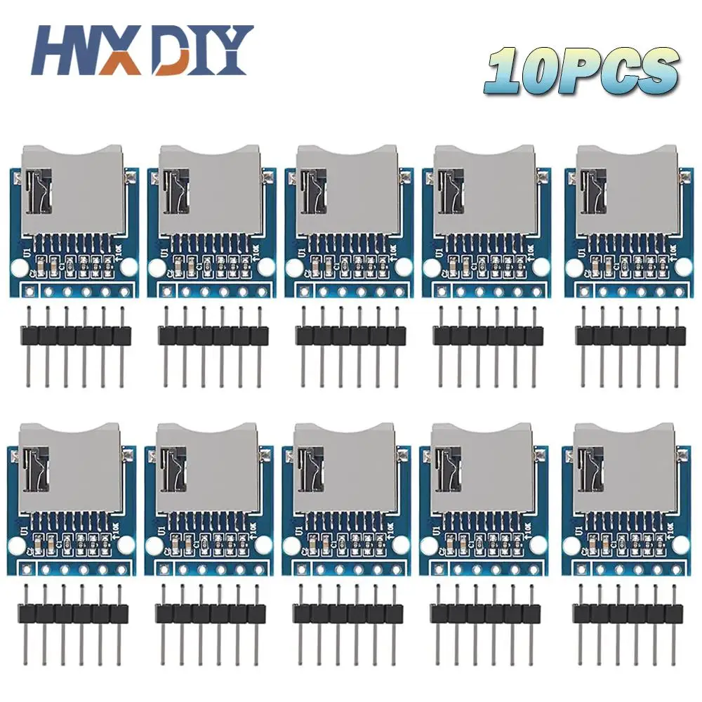 1-10pcs Micro Mini SD Storage Expansion Board Mini Micro SD TF Card Memory Shield Module With Pins for Arduino