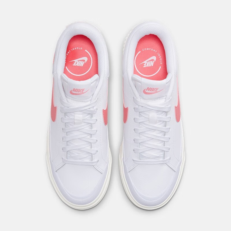 Zapatillas deportivas NIKE COURT LEGACY LIFT para mujer, zapatos informales con suela gruesa, zapatos retro de moda con aumento
