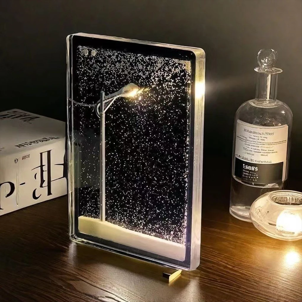 おもちゃ DIY 雪の夜の光のおもちゃ子供の教育操作が簡単クリスマス夜の光ストリート白ロッド