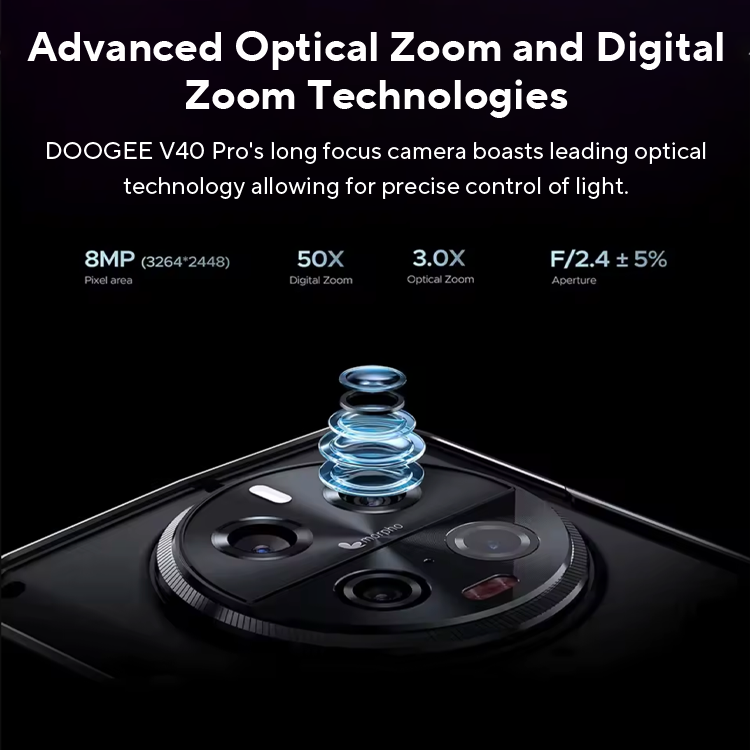 Anteprima mondiale DOOGEE V40 Pro 5G Telefono robusto 6.78" 16GB+512GB Telefoni da gioco Dimensity 7300 200MP AI Camera 8680mAh Android 14