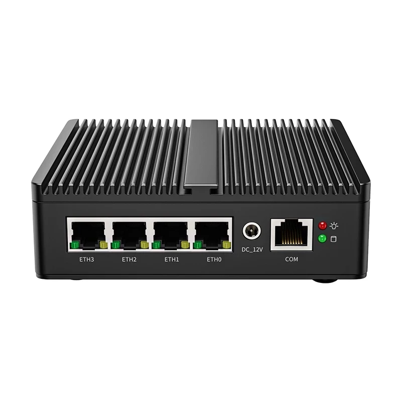 Fanless pfSense Firewall Soft Router J4125 N5105 N150 4x i226-V 2.5G LAN NVMe Barebone Mini PC HDMI2.0 DP AES-NI OPNsense Win11
