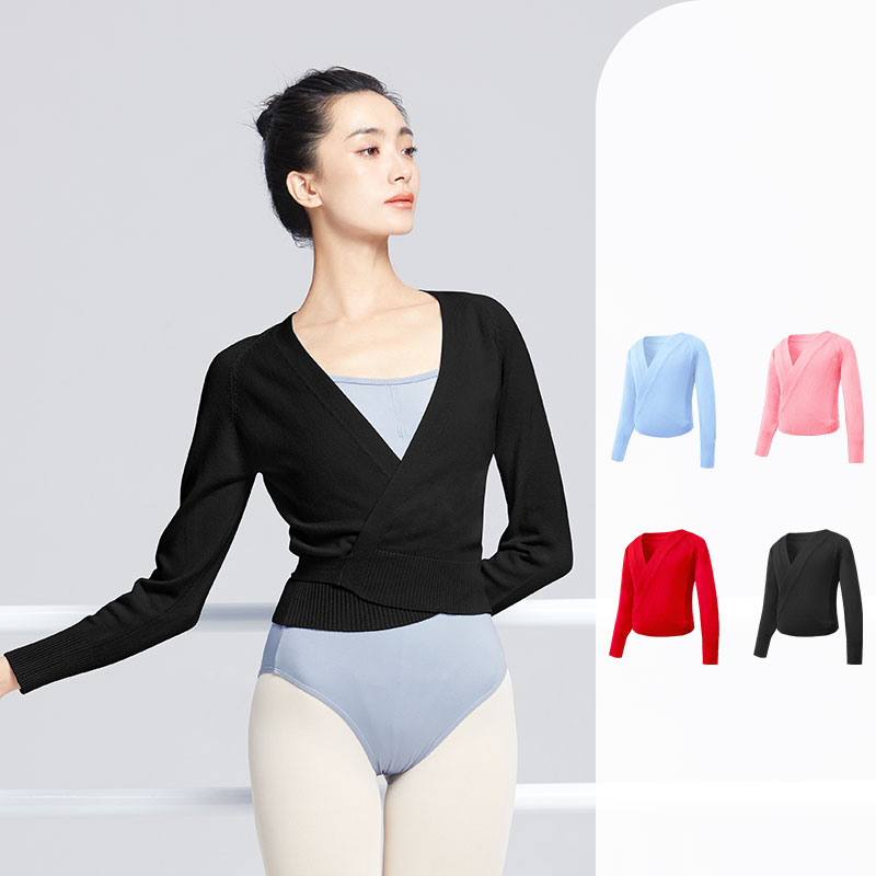 Ballett Pullover Ballett Tops Frau Tanz Winter Warme Strickwaren Mädchen Gestrickte Mantel Praxis Ballett Tanz Tops Frau