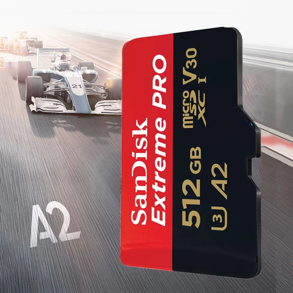 SanDisk Extreme PRO microSD 256GB UHS-I Memory Card 512GB microSD Card 64GB TF Card 200MB/s Class10 U3 V30 A2 cartao de memoria