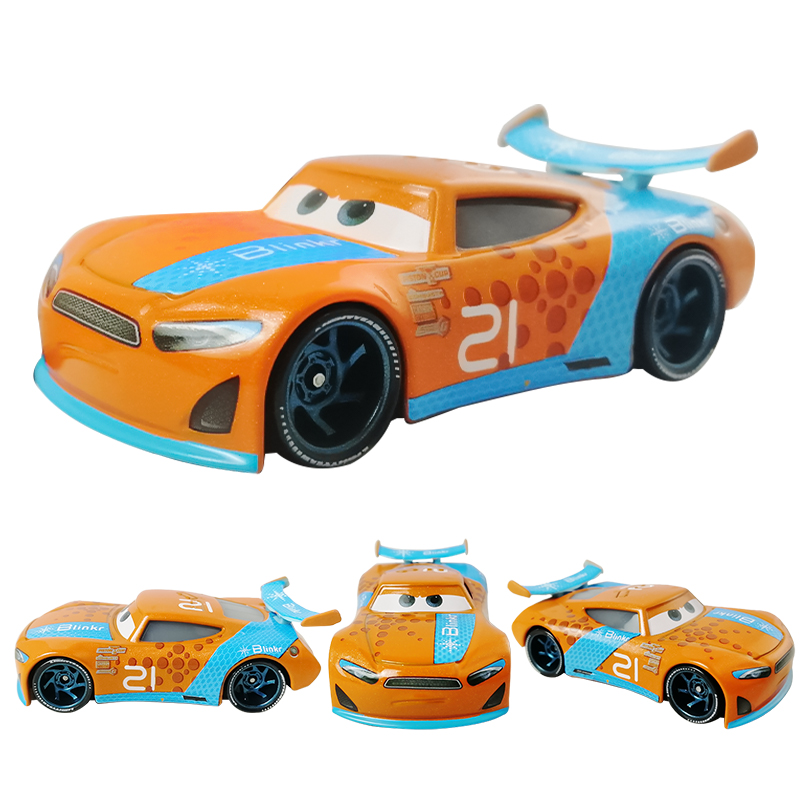 Disney Pixar Cars 2 Toy Lightning Mcqueen Mini Auto da corsa originale 1 3 Collezione Dinoco Racers Diecast Modello in metallo Regalo per bambini