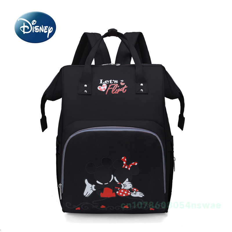 Disney Mickey's New Diaper Bag Backpack Cartoon Fashion Baby Diaper Bag Multi Functional Baby Bag Large Capacity High Quality
