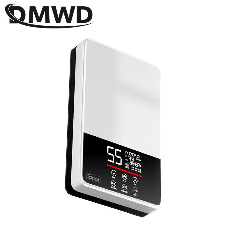 Dmwd-電動サーモスタット給湯器,リモコン,瞬間加熱,防水,タンクレス,シャワー,7000W