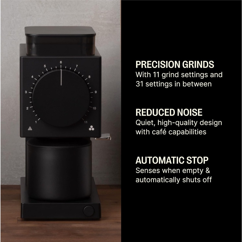 Gen 2 Ode Brew Grinder - Burr Electric Coffee Bean Grinder  for Drip French Press & Cold Brew - Small Footprint - Matte Black