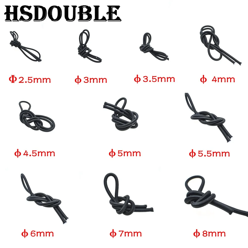 Cuerda elástica fuerte de 10 metros, cuerda elástica para hacer joyería DIY, proyecto al aire libre, tienda, Kayak, barco, respaldo