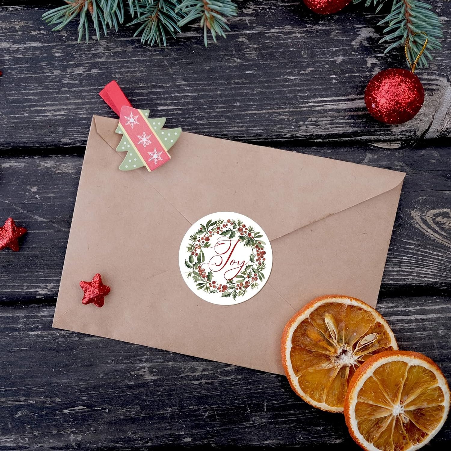 100-500 ชิ้นสุขสันต์วันคริสต์มาสการ์ตูนฉลากวันหยุดทักทายขอบคุณตกแต่งกล่องของขวัญชุดสติกเกอร์