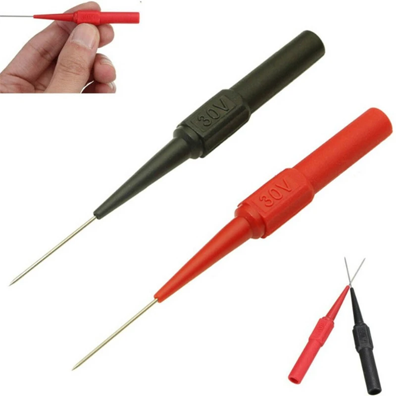 2PCS Multimetro Digitale Sonda Dispositivo di Misura Morsetto Cavo di Prova in Rame Multimetro Digitale Attrezzature di Prova 1A/30V Sonde di Prova Spina