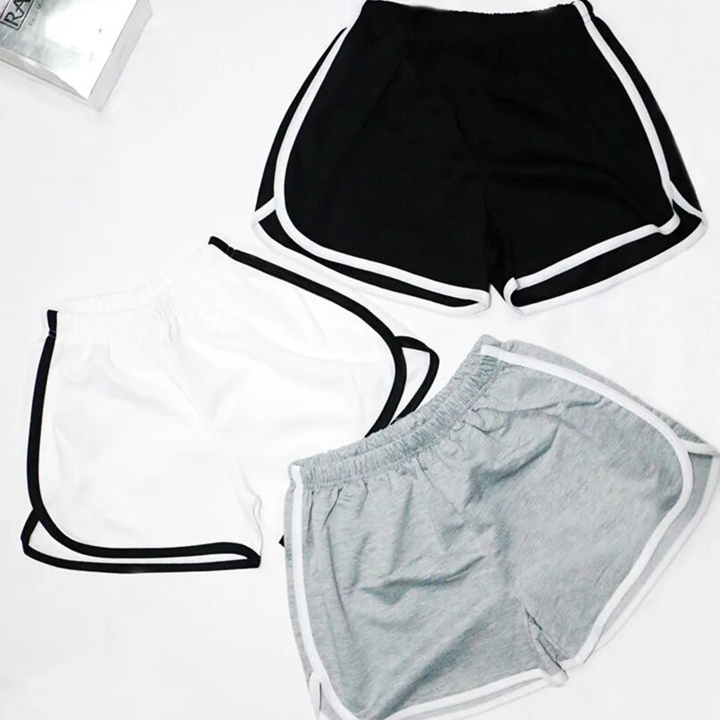 Pantalones cortos elásticos para mujer, holgados, de secado rápido, para correr finos de verano, fitness, ocio y ropa antiexterna. Instagram