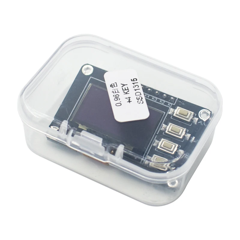 0.96inch OLED Display IIC White/Blue 12864 with 4 Buttons OLED Display  SSD1315 OLED I2C Display DC 3.3V