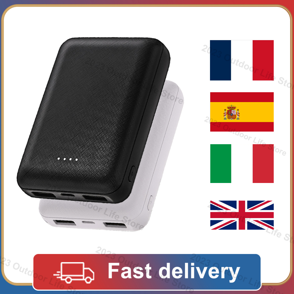20000/10000mAh 5V 2.1A Banco de potência de carregamento rápido Bateria externa portátil para aquecimento Colete Jaqueta Roupa íntima