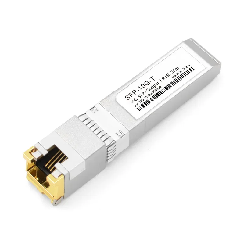 Moduli SFP in rame 10G SFP + fibra 2.5G Porta ottica Girare al modulo ricetrasmettitore Gigabit con interruttore porta Ethernet RJ45