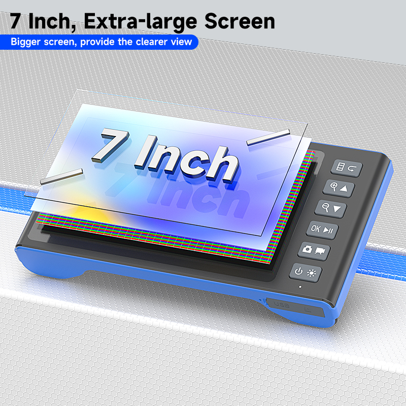 Endoscopio con schermo IPS da 7 pollici HD1080P Singolo Doppio Triplo HD1920 5MP Autofocus Fotocamera Spina USB Periscopio di ispezione per auto Scatta foto