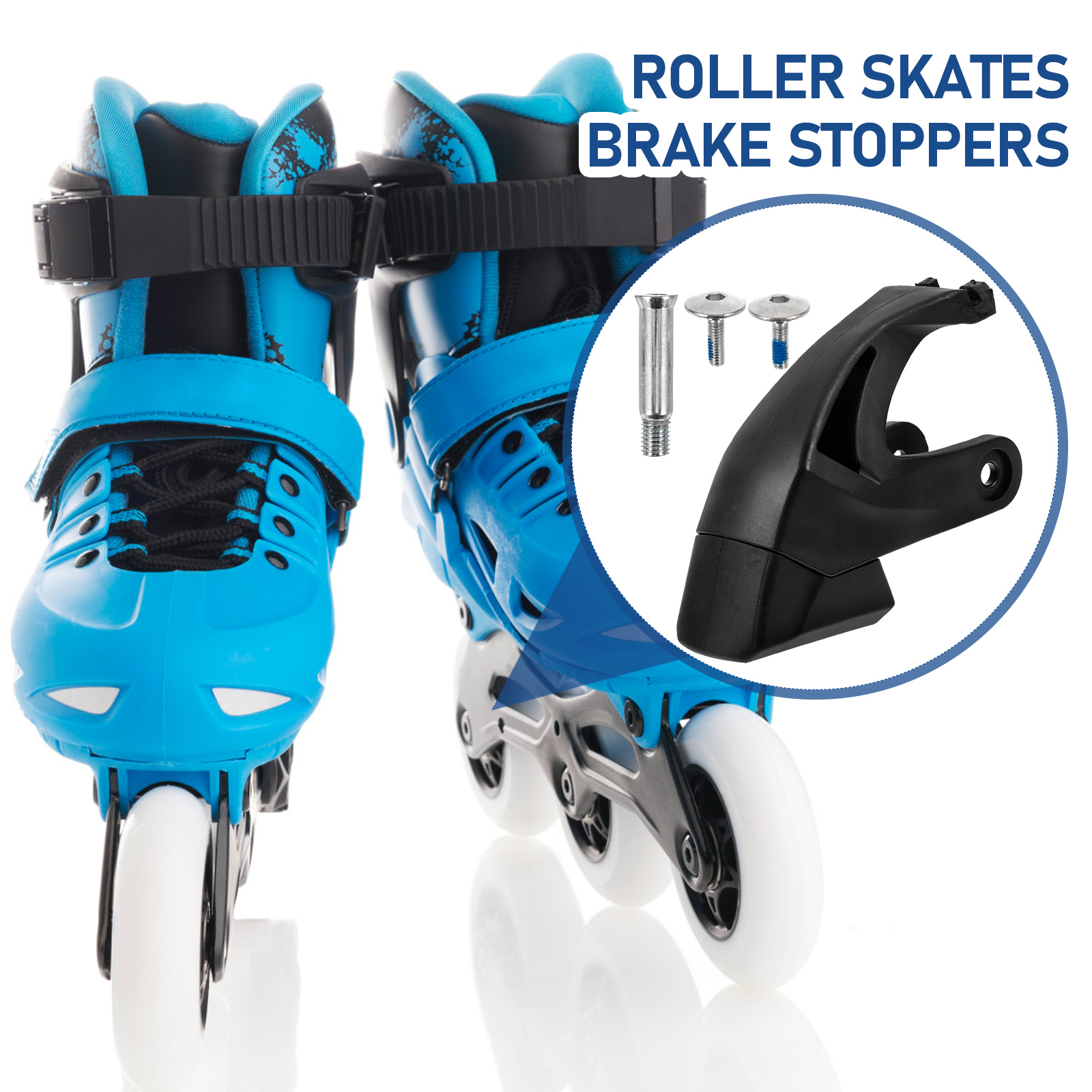 Rollschuhbremsen Universal Inline Skate Brake Rollschuh Stopper Ersatzteil Kinder Skate Brake Rollschuh Block Pads