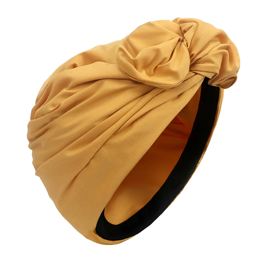Mulher muçulmano lenço boné de algodão bandana africano cabeça envolve elegante retro turbante para senhoras gorros bonés muçulmano headpiece