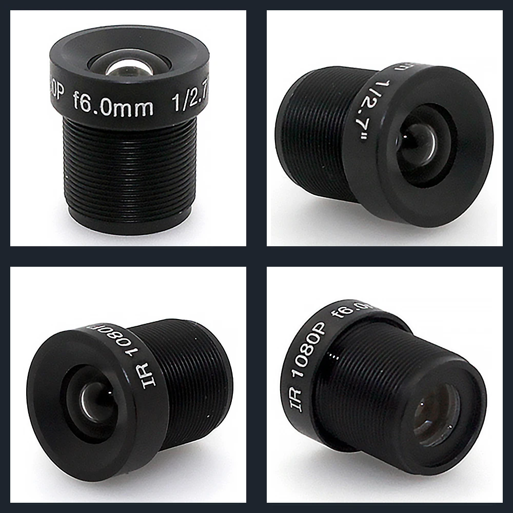 ESCAM 1080P 2.8/3.6/6mm CCTV LENS Security Camera Lens M12 2MP Aperture F1.8, 1/2.5" Image Format Surveillance Camera Lens HD