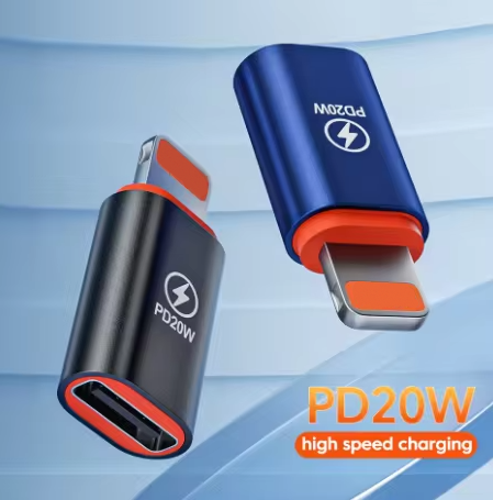 1-4 Stück PD20W USB Typ C auf Lightning-Ladeadapter für iOS Lightning Stecker auf Typ C Buchse Konverter für iPhone iPad