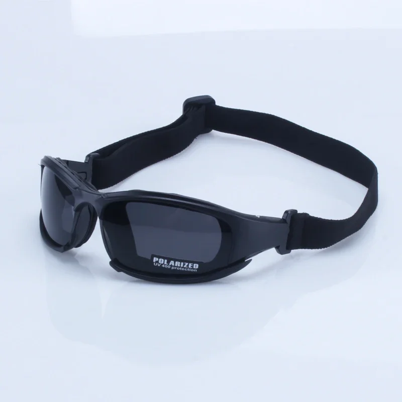 Óculos de sol polarizados militares masculinos, à prova de balas, airsoft, tiro, lente de fumaça, motocicleta, ciclismo